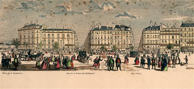 Boulevards de Paris - A01. Place de la Madeleine - Rue Godot