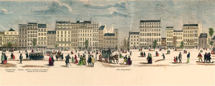 Boulevards de Paris - A13. Délassements-Comiques - Rue d'Angoulême