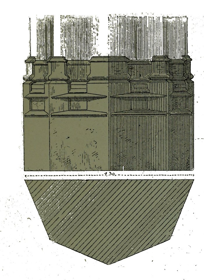 Bouilly base pilier église Fichot 00868