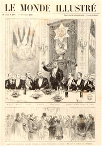 Boulanger au banquet de la Ligue des patriotes - Le Monde illustré - 1er décembre 1888