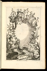 Bound Print, Cartouche with Wine Leaves and Drums, Livre de Cartouches à divers usages (Book of Cartouches for Different Uses), 1738 (CH 18237883)