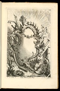 Bound Print, Cartouche with Armorial Trophy, Livre de Cartouches à divers usages (Book of Cartouches for Different Uses), 1738 (CH 18237881)