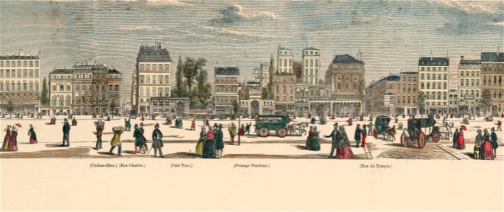 Boulevards de Paris - B04. Cardan-Bleu - Rue du Temple
