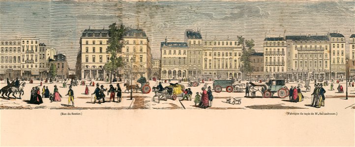 Boulevards de Paris - B08. Rue du Sentier - Fabrique de tapis de M. Sallandrouze
