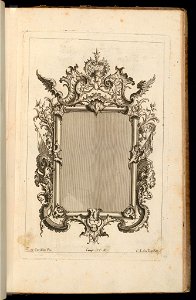 Bound Print, Frame with Armorial Trophies, Premier Livre de Cadres (First Book of Frames), 1740–68 (CH 18238139)
