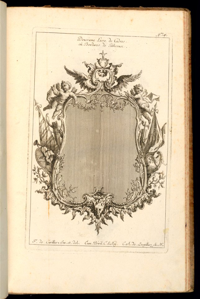 Bound Print, Frame with Putti, Deuxième Livre de Cadres (Second Book of Frames), 1740–68 (CH 18238171)