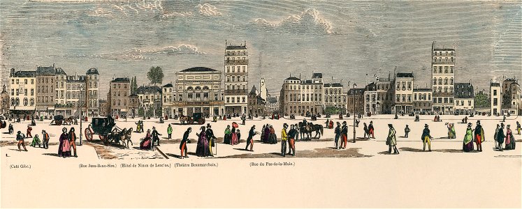 Boulevards de Paris - B01. Café Gibé - Rue du Pas-de-la-Mule