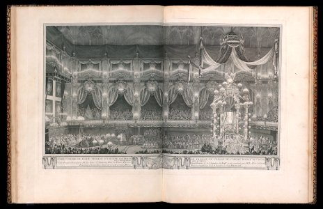 Bound Print, Pompe funèbre de Marie Thérèse d’Espagne Dauphine de France, en l’église de l’abbaye royale de St. Denis le V septembre M.D.CCXLVI (Funeral of Marie Thérèse of Spain, Dauphine of France, (CH 18221267)