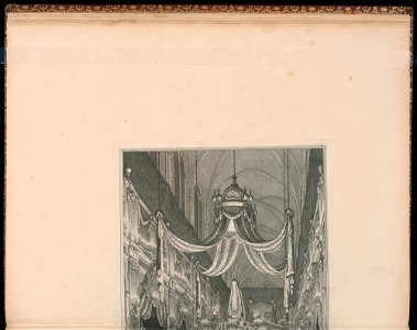 Bound Print, Pompe funèbre de Marie Thérèse d’Espagne Dauphine de France, en l’église de Notre Dame de Paris, le XXIV novembre M.D.CCXLVI (Funeral of Marie Thérèse of Spain, Dauphine of France, in the (CH 18221187-2)