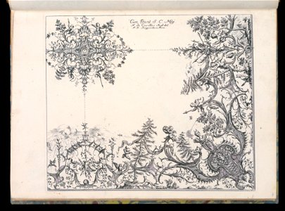 Bound Print, Quarter of a Ceiling, Livre de Plafonds (Book of Ceilings), 1740 (CH 18238501)
