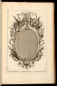 Bound Print, Cartouche with Armorial Trophies, Troisième Livre de Cadres (Third Book of Frames), 1740–68 (CH 18238233)