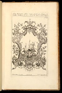 Bound Print, Cartouche with River Goddess, Livre d’ornements (Book of Ornaments), 1738 (CH 18238425)