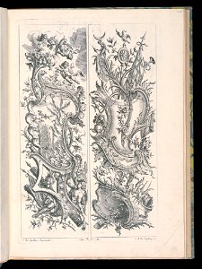 Bound Print, Two Upright Panels, Livre de Paneaux irréguliers (Book of Irregular Panels), 1738 (CH 18238539)