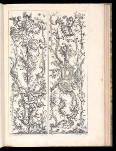 Bound Print, Two Upright Panels, Livre de Paneaux irréguliers (Book of Irregular Panels), 1738 (CH 18238559)