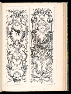 Bound Print, Two Upright Panels, Livre de Paneaux à divers usages (Book of Panels for Various Uses), 1738 and 1745 (CH 18238769)