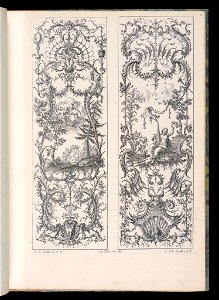 Bound Print, Two Upright Panels, Livre Nouveaux de Paneaux à divers usages (Book of New Panels for Various Uses), 1738–45 (CH 18238835)