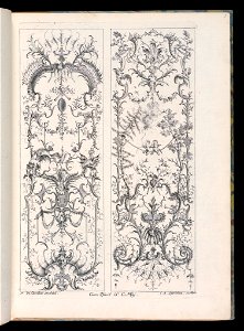 Bound Print, Two Upright Panels, Livre Nouveaux de Paneaux à divers usages (Book of New Panels for Various Uses), 1738–45 (CH 18238789)
