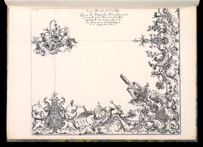 Bound Print, Quarter of a Ceiling, Livre de Plafonds (Book of Ceilings), 1740 (CH 18238971)