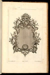 Bound Print, Frame with Mascaron and Fantasy Crown, Deuxième Livre de Cadres (Second Book of Frames), 1740–68 (CH 18238213)