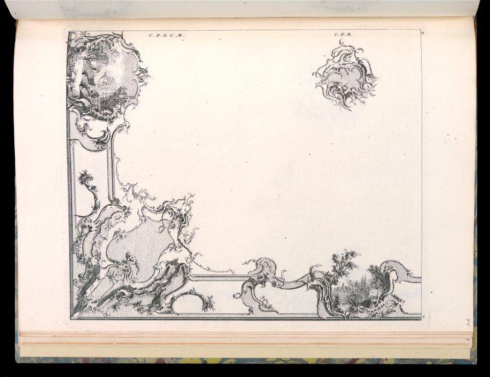 Bound Print, Quarter of a Ceiling, Livre de Portion de Plafonds en Vousures (Book of Portions of Vaulted Ceilings), 18th century (CH 18238875)