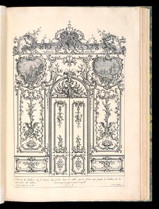 Bound Print, Wall with Double Door, Livre de Lambris (Book of Wainscoting), 18th century (CH 18238685)
