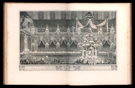 Bound Print, Pompe funèbre de Philipe de France Roy d’Espagne et des Indes, V. du nom, en l’église de Notre Dame de Paris, le XV décembre M.D.CCXLVI (Funeral of Philip V of Spain in the church of (CH 18221193)