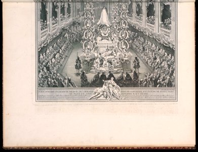 Bound Print, Pompe funèbre d’Elisabeth Thérèse de Lorraine Reine de Sardaigne, en l’église de Notre Dame de Paris le XXIIE. SEPTEMBRE M.DCC.XXXXI. (Funeral of Elisabeth Thérèse of Lorraine, Queen of (CH 18221231-2)