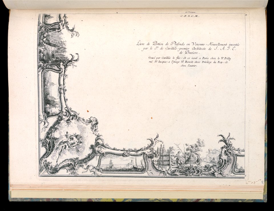 Bound Print, Quarter of a Ceiling, Livre de Portion de Plafonds en Vousures (Book of Portions of Vaulted Ceilings), 18th century (CH 18238857)