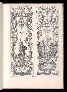 Bound Print, Two Upright Panels, Livre Nouveaux de Paneaux à divers usages (Book of New Panels for Various Uses), 1738–45 (CH 18238907)
