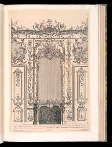Bound Print, Wall with Chimneypiece and Mirror, Livre de Lambris (Book of Wainscoting), 18th century (CH 18238673)