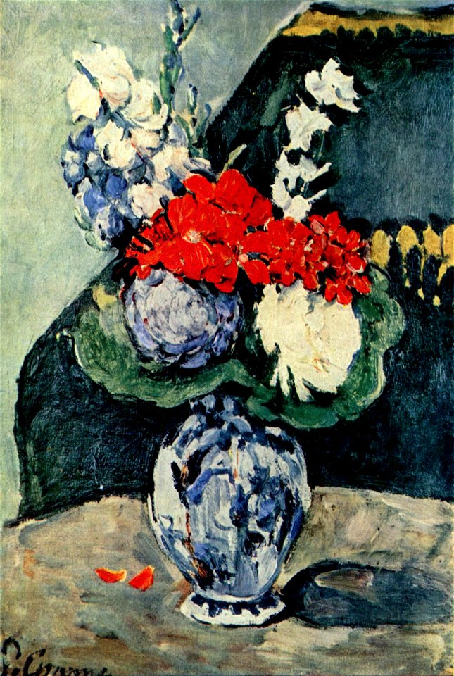 Bouquet au petit Delft, par Paul Cézanne - Free Stock Illustrations ...