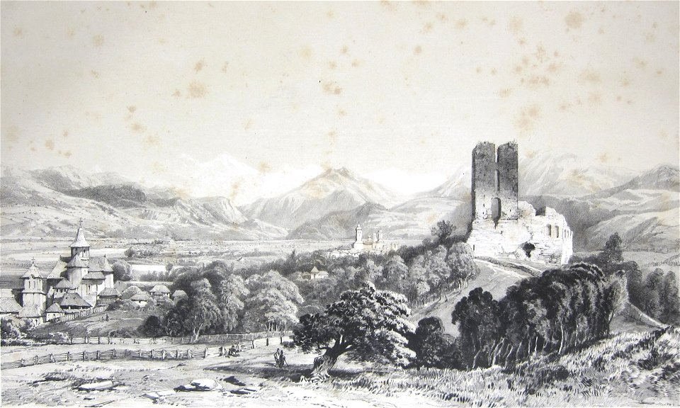 Bouquet - Vue de la ville et du Monastère d'Argis