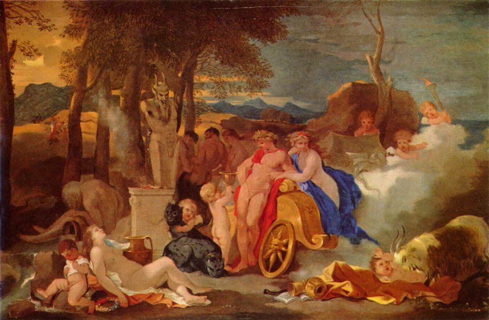 Bourdon, Sébastien — Bacchus und Ceres mit Nymphen und Satyren