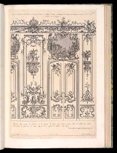Bound Print, Wall with Double Door and Overdoor Painting, Livre de Lambris (Book of Wainscoting), 18th century (CH 18238627)