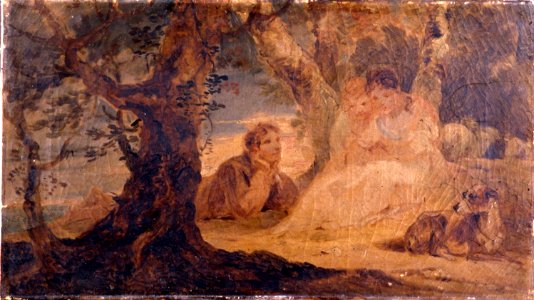 Bourgeois, Sir Peter Francis - Figures in a Landscape - Google Art Project