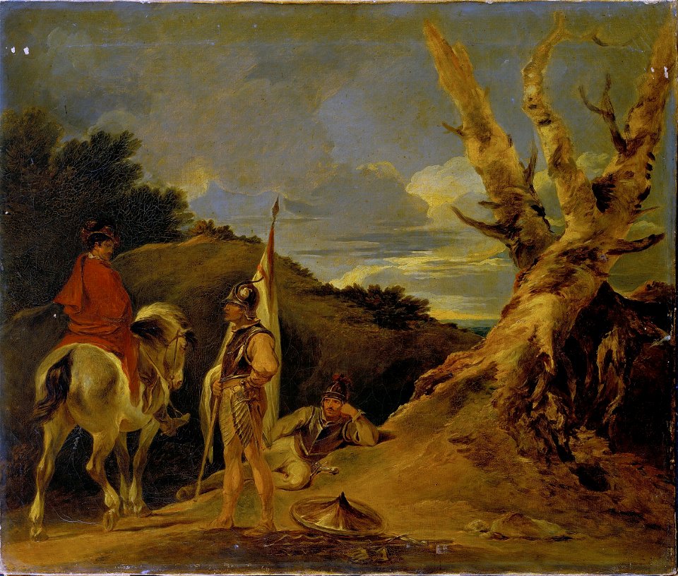 Bourgeois, Sir Peter Francis - Landscape with Soldiers - Google Art Project