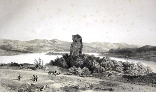 Bouquet - Restes de la Tour de Sévère et du pont de Trajan sur le Danube