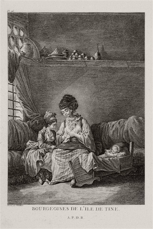 Bourgeoises de l'ile de Tine - Choiseul-gouffier Gabriel Florent Auguste De - 1782