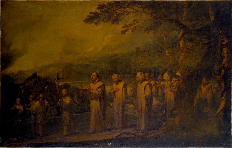 Bourgeois, Sir Peter Francis - Funeral Procession of a White Friar - Google Art Project