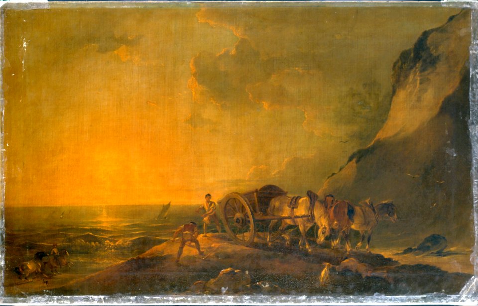 Bourgeois, Sir Peter Francis - Sea Shore with Horse and Cart - Google Art Project