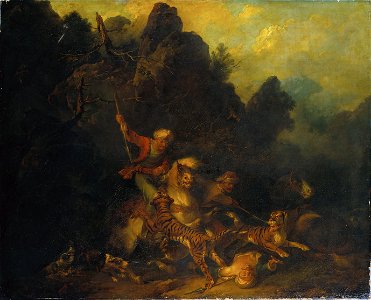 Bourgeois, Sir Peter Francis - Tiger Hunt - Google Art Project