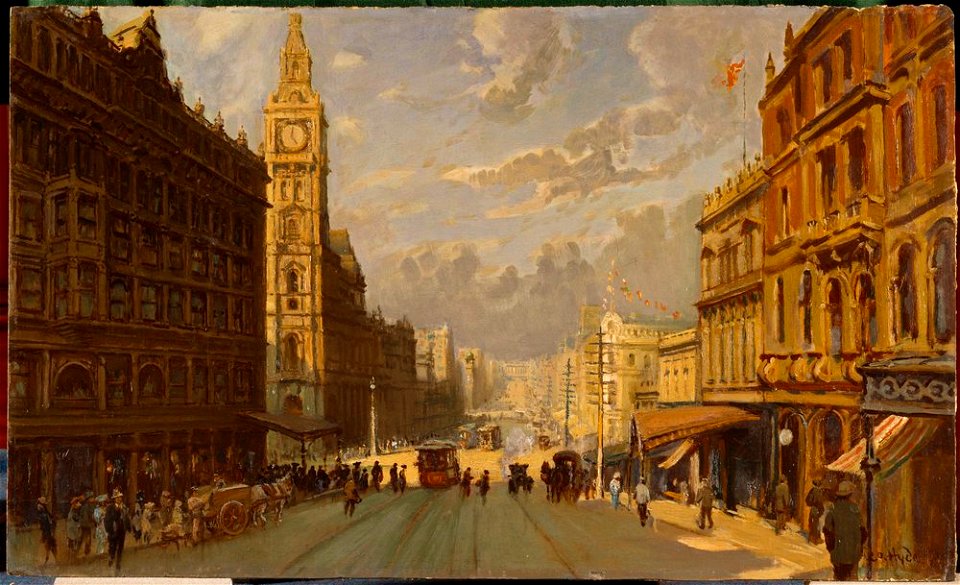 Bourke Street east - George Hyde Pownall