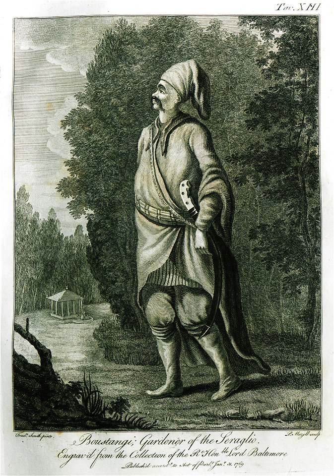 Boustangi, gardener of the Seraglio - Calvert Frederick (baron Baltimore) - 1769