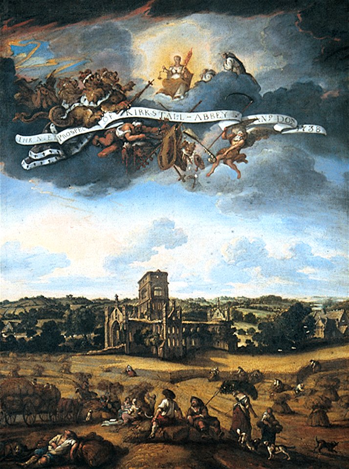Johann Baptiste Bouttats - North East Prospect of Kirkstall Abbey
