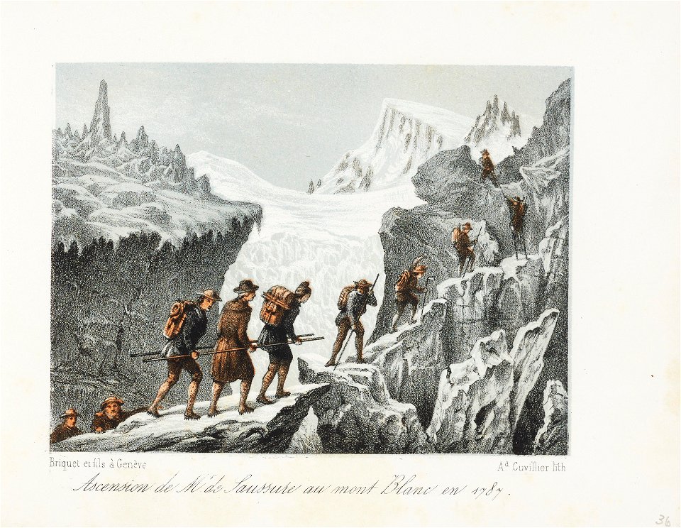 CH-NB - Ascension de Mr. de Saussure au mont Blanc en 1787 - Collection Gugelmann - GS-GUGE-31-75