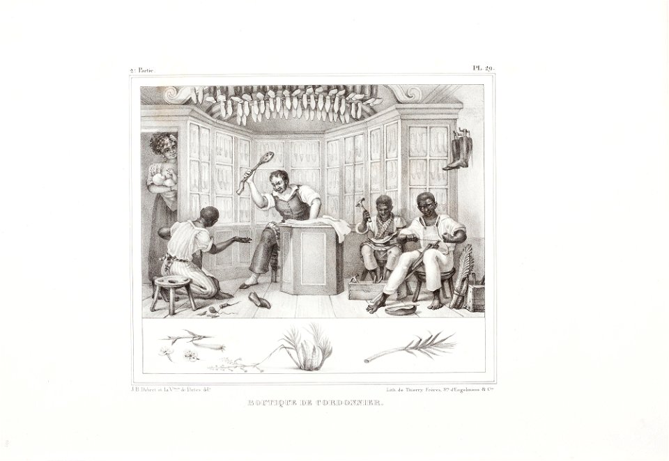 Boutique de cordonnier (3), da Coleção Brasiliana Iconográfica