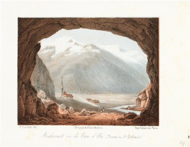 CH-NB - Andermatt vu du Trou d'Uri (Route du St. Gothard) - Collection Gugelmann - GS-GUGE-31-118