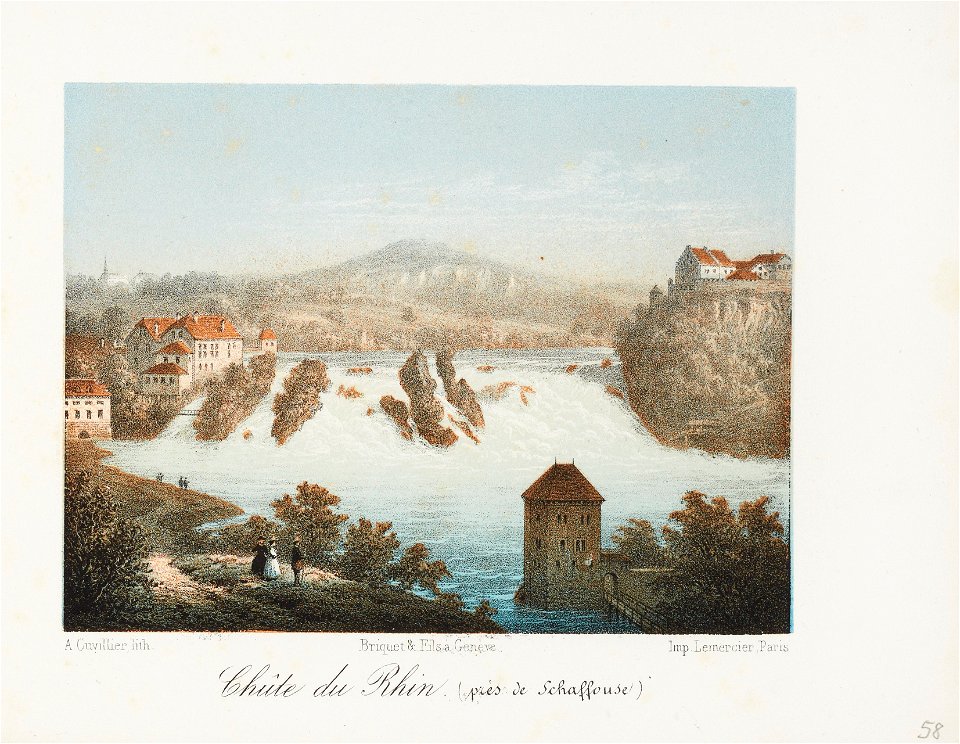 CH-NB - Chûte du Rhin (près de Schaffouse) - Collection Gugelmann - GS-GUGE-31-119