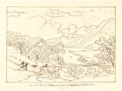 CH-NB - Brienzersee, Aareausfluss von Westen mit Blick auf Ringgenberg - Collection Gugelmann - GS-GUGE-LORY-B-28