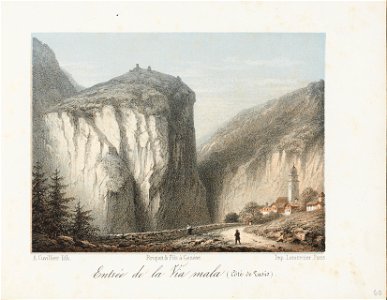 CH-NB - Entrée de la Via mala (Côté de Tusis) - Collection Gugelmann - GS-GUGE-31-123